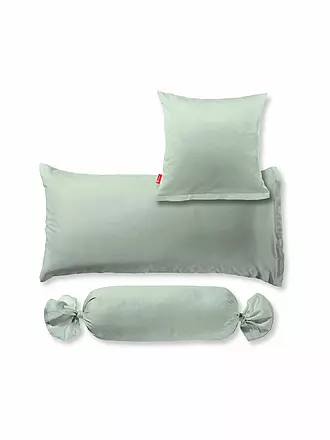 FLEURESSE | Satin Kissenbezug Royal Uni 2er 40x40cm Blau | olive