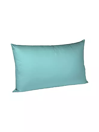 FLEURESSE | Satin Kissenbezug Royal Uni 2er 40x80cm Blau | petrol