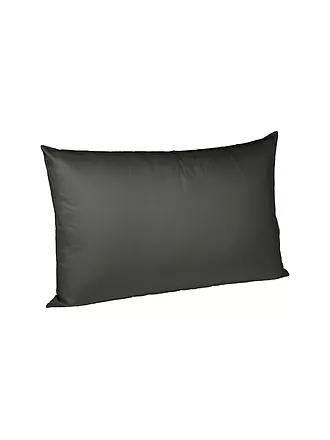 FLEURESSE | Satin Kissenbezug Royal Uni 2er 70x90cm Schwarz | grau