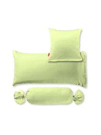 FLEURESSE | Satin Nackenrollenbezug Royal Uni 15x40cm Hellgrün | hellgrün