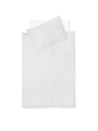 FLEURESSE | Seersucker Bettwäsche RIO 70x90cm/140x200cm Weiss | beige