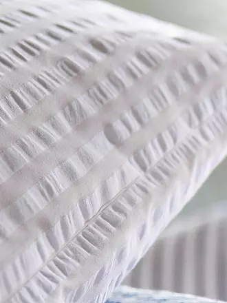 FLEURESSE | Seersucker Bettwäsche RIO 70x90cm/140x200cm Weiss | weiss