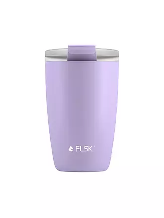 FLSK | Isolierbecher - Thermosbecher CUP Coffee to go-Becher 0,35l Lemon | lila