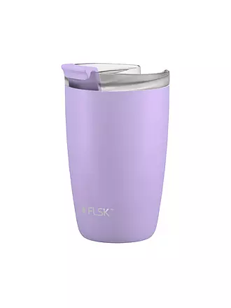 FLSK | Isolierbecher - Thermosbecher CUP Coffee to go-Becher 0,35l Lemon | lila
