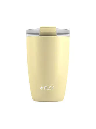 FLSK | Isolierbecher - Thermosbecher CUP Coffee to go-Becher 0,35l Lemon | koralle