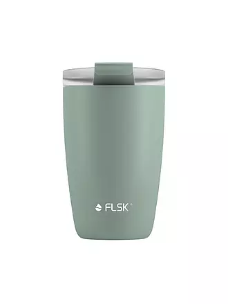 FLSK | Isolierbecher - Thermosbecher CUP Coffee to go-Becher 0,35l Ocean | dunkelgrün