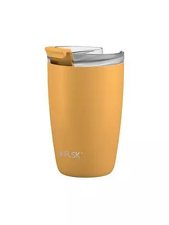 FLSK | Isolierbecher - Thermosbecher CUP Coffee to go-Becher 0,35l Stainless | gelb