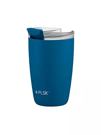 FLSK | Isolierbecher - Thermosbecher CUP Coffee to go-Becher 0,35l Stainless | blau