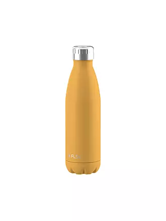 FLSK | Isolierflasche - Thermosflasche 0,5l Edelstahl Stainless | gelb