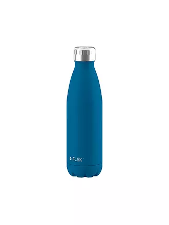 FLSK | Isolierflasche - Thermosflasche 0,5l Edelstahl White | blau