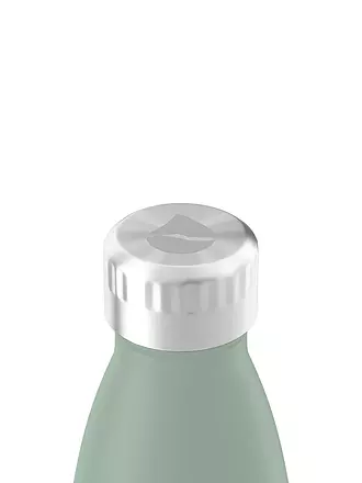 FLSK | Isolierflasche - Thermosflasche 0,5l Edelstahl White | dunkelgrün