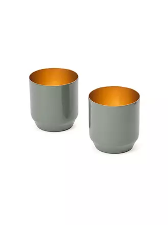 FYNCH HATTON |   Teelichthalter DANYO Elephant Grey | hellgrün