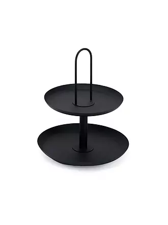 FYNCH HATTON | Etagere 2-stufig 30x37cm MAANDAZI  elephant grey | hellgrau