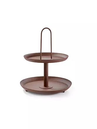 FYNCH HATTON | Etagere 2-stufig MANDAAZI Walnut | hellgrau