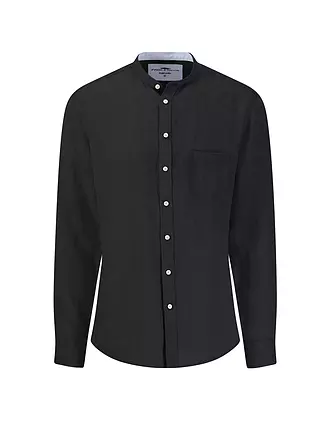 FYNCH HATTON | Leinenhemd Casual Fit | dunkelblau