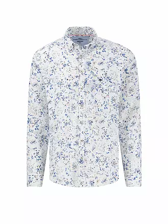 FYNCH HATTON | Leinenhemd Casual Fit | dunkelblau