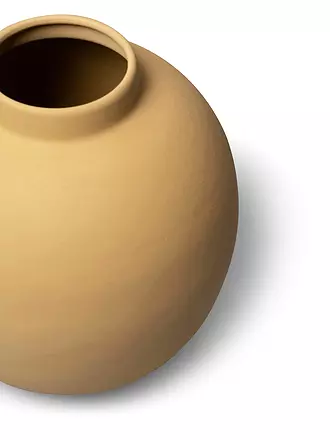 FYNCH HATTON | Metallvase 19cm klein MOYA Corn | gelb