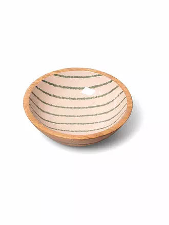 FYNCH HATTON | Schüssel klein 20cm SINGITA Lemon Stripe | dunkelgrün