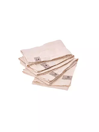 FYNCH HATTON | Serviette 4tlg 50x50cm SANDIBE Elephant Grey | hellgrau
