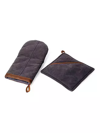 FYNCH HATTON | Topflappen und Ofenhandschuh TAMBA | dunkelblau