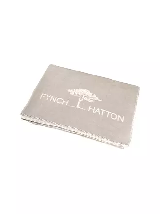 FYNCH HATTON | Wohndecke 150x210cm KOMBERS STRIPED | hellgrau