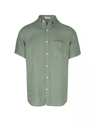 GANT | Leinenhemd Regular Fit | olive