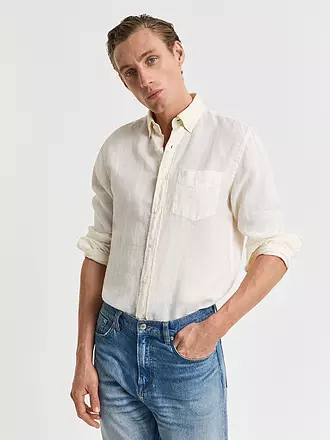 GANT | Leinenhemd Regular Fit | olive