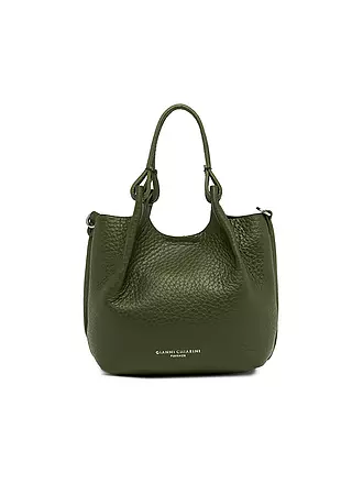 GIANNI CHIARINI | Ledertasche - Hobo Bag DUA Small | olive