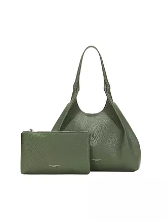 GIANNI CHIARINI | Ledertasche - Hobo DUA | olive