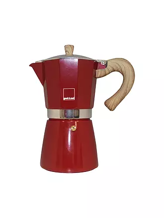 GNALI & ZANI | Espressokocher Venezia 3 Tassen Rot | grün