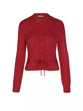 GOTTSEIDANK | Trachten Strickjacke LENE | rot