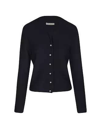 GOTTSEIDANK | Trachten Strickjacke Slim Fit ANNA | blau