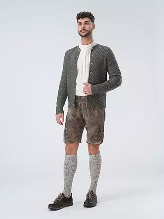 GOTTSEIDANK | Trachten Strickjacke XAVER | olive