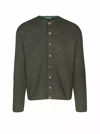 GOTTSEIDANK | Trachten Strickjacke XAVER | dunkelgrün