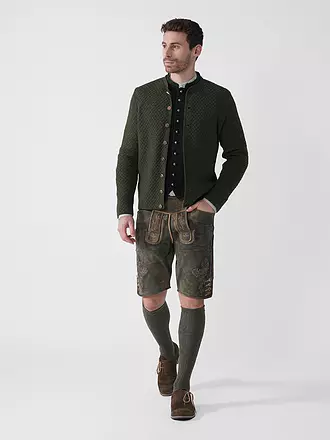 GOTTSEIDANK | Trachten Strickjacke XAVER | dunkelgrün