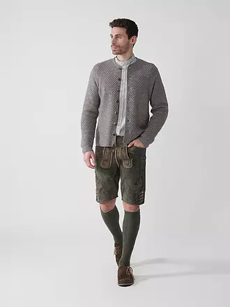 GOTTSEIDANK | Trachten Strickjacke XAVER | hellgrau