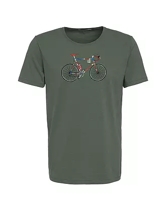 GREENBOMB | T-Shirt BIKE JACK SPICE | dunkelgrün