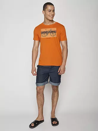 GREENBOMB | T-Shirt BIKE URBAN CYCLE GUIDE | orange