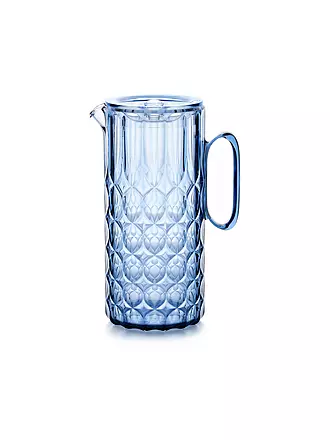 GUZZINI | Krug mit Deckel VANITY 1,75l Transparent | blau