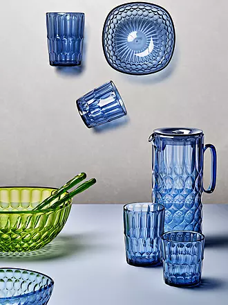 GUZZINI | Trinkglas hoch VANITY 480ml Transparent | blau