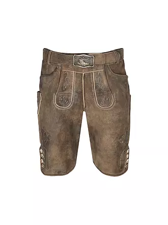 GWEIH & SILK | Lederhose ARNO | braun