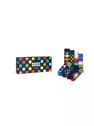HAPPY SOCKS | Damen Geschenkset 4er Pkg. MULTI 36-40 black | schwarz