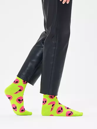 HAPPY SOCKS | Damen Socken ALIEN 36-40 green | grün