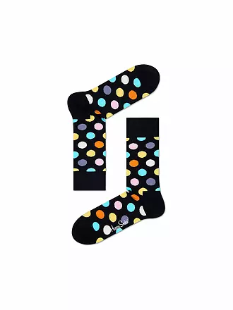 HAPPY SOCKS | Damen Socken BIG DOT 36-40 black | schwarz