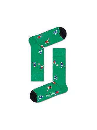 HAPPY SOCKS | Damen Socken FOOTBALL 36-40 bunt | grün