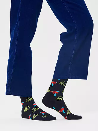 HAPPY SOCKS | Damen Socken LAZER QUEST 36-40 black / multi | schwarz