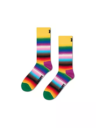 HAPPY SOCKS | Damen Socken PRIDE STRIPE 36-40 yellow | bunt
