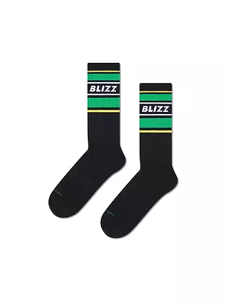 HAPPY SOCKS | Herren Socken BLIZZ SNEAKER 41-46 black | schwarz