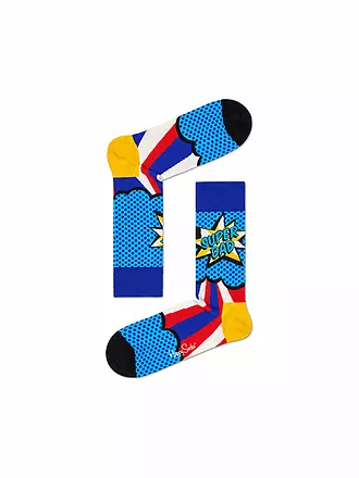 HAPPY SOCKS | Herren Socken SUPPER DAD 41-46 light red | blau