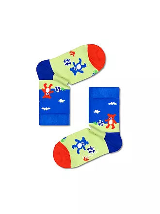 HAPPY SOCKS | Jungen Socken FOOTBALL TEDDIES light green | hellgrün